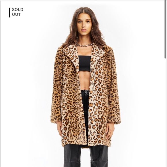I.AM.GIA Jackets & Blazers - NEW! I.AM.GIA STEFANI LEOPARD FAUX FUR JACKET/COAT